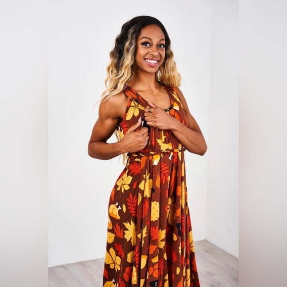 Latched Mama turkey petite nursing romper - Picture 2 of 8